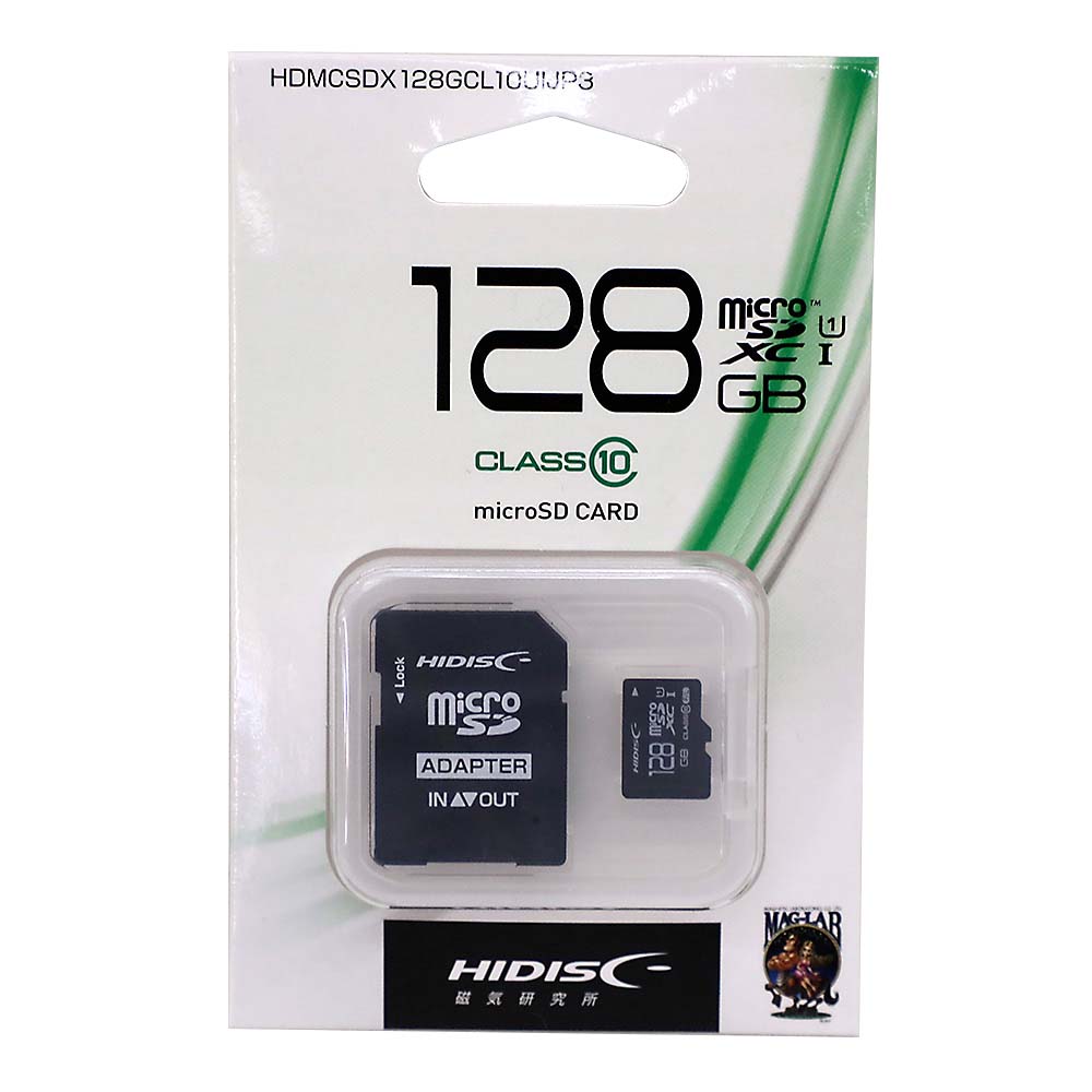 マイクロSDXCカード Class10UHS1 128GB