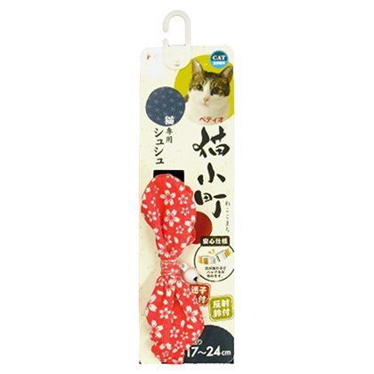 猫小町シュシュ 桜　レッド