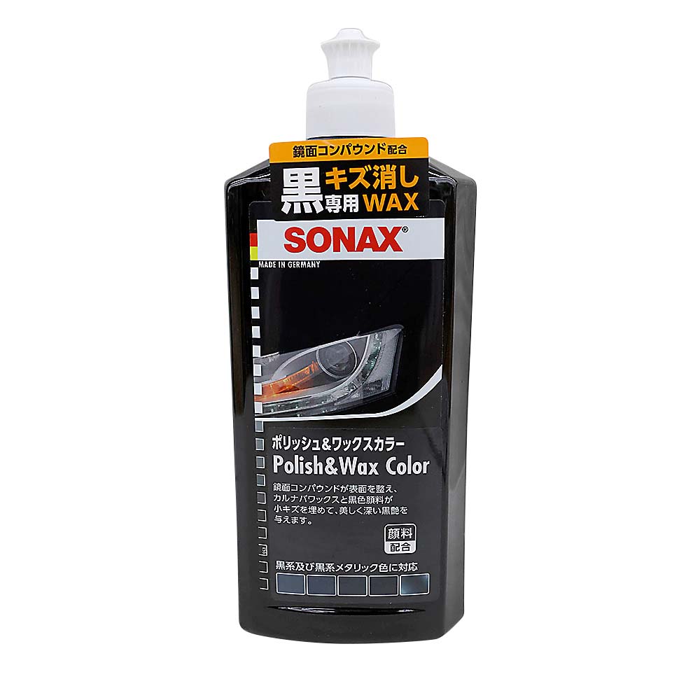 ＳＯＮＡＸ　ポリッシュ＆ワックスカラー　ブラック　５００ml