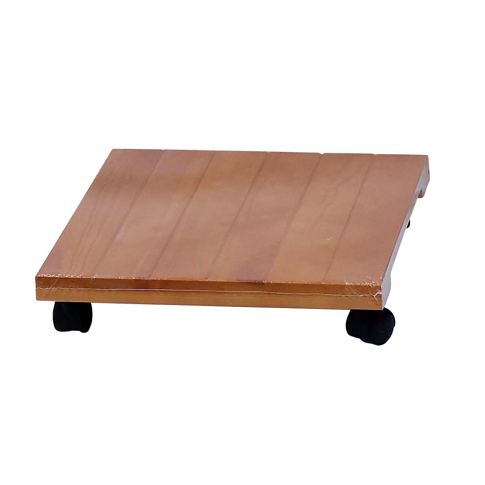 パインキャスターボード (S) ブラウン　30x30x6.5cm
