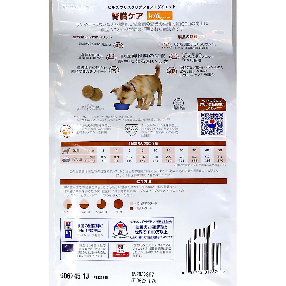 ヒルズ k/d 腎臓ケア　1kg