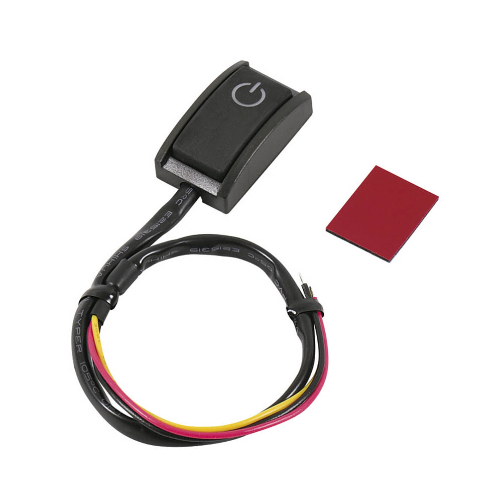 エーモン 貼付プッシュスイッチ2段階照光　3224