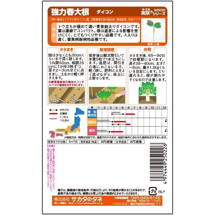 ダイコン＿春自慢　春まき
