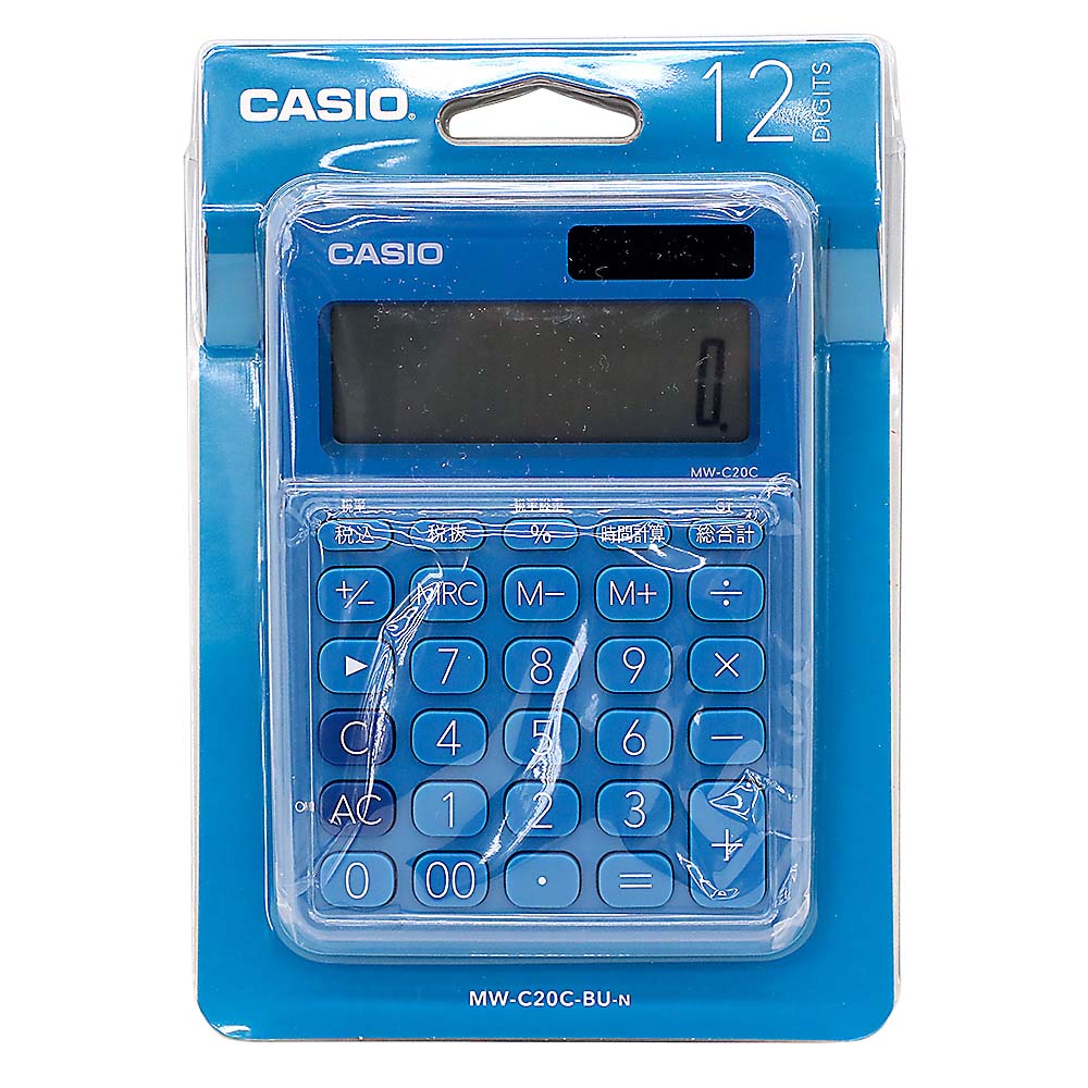 カシオ カラフル電卓　MW-C20C-BUN