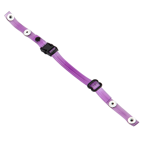 TE-5下アゴヒモ 透明ビニール製紫