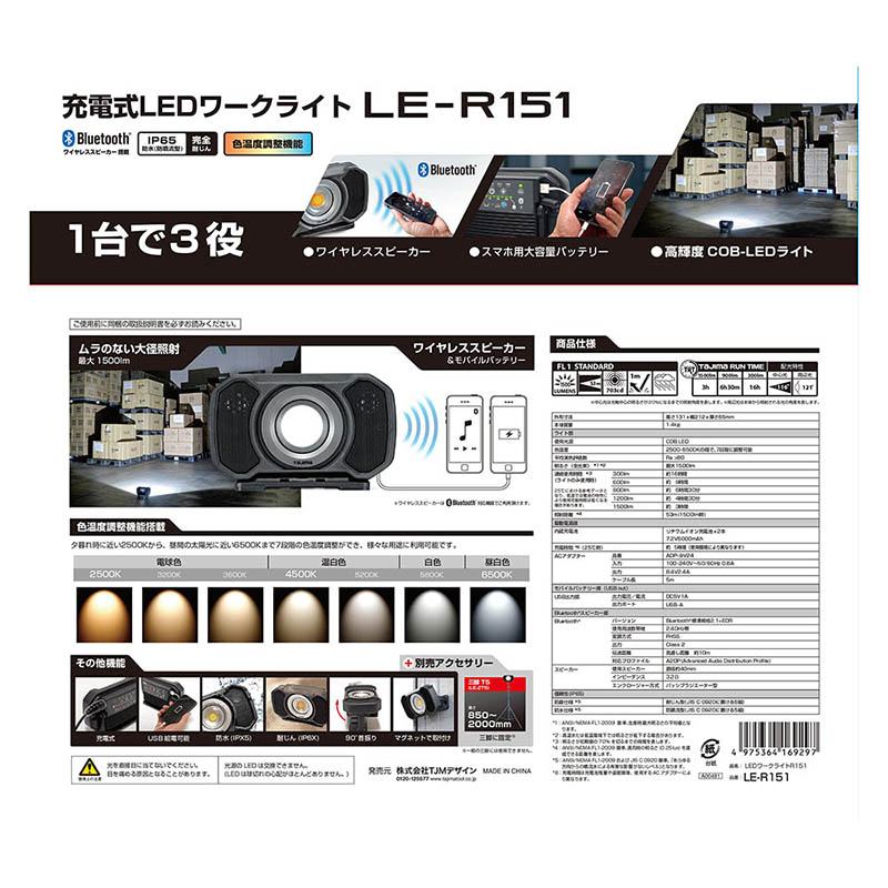 ＬＥＤワークライトＲ１５１　ＬＥ－Ｒ１５１