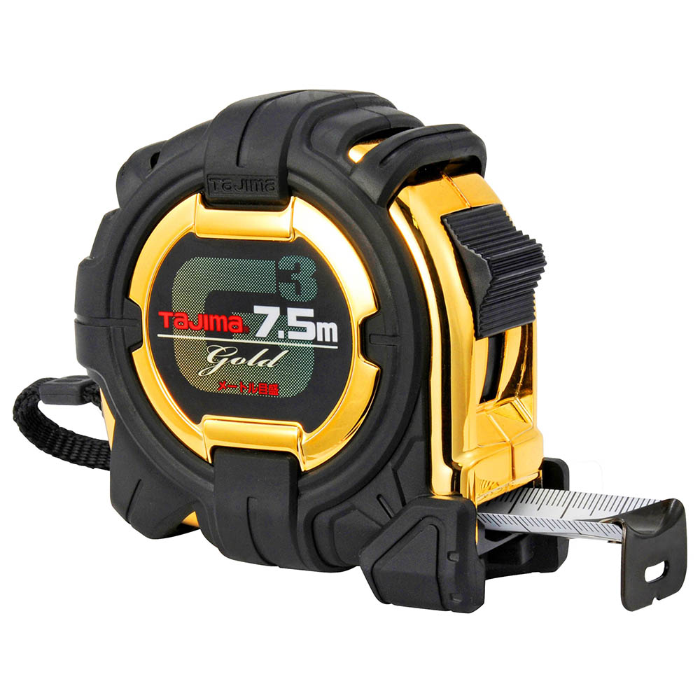 Ｇ３ゴールド　ロック－２５　７．５ｍメートル目盛　Ｇ３ＧＬ２５－７５ＢＬ