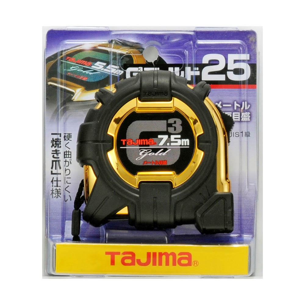 Ｇ３ゴールド　ロック－２５　７．５ｍメートル目盛　Ｇ３ＧＬ２５－７５ＢＬ
