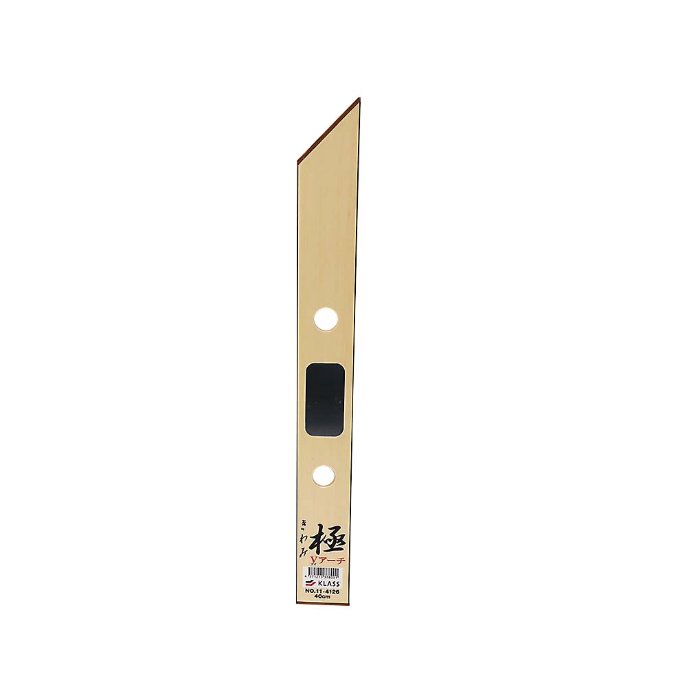 木製定規　極　Ｖアーチ　刃折板付　４０ＣＭ　４０４