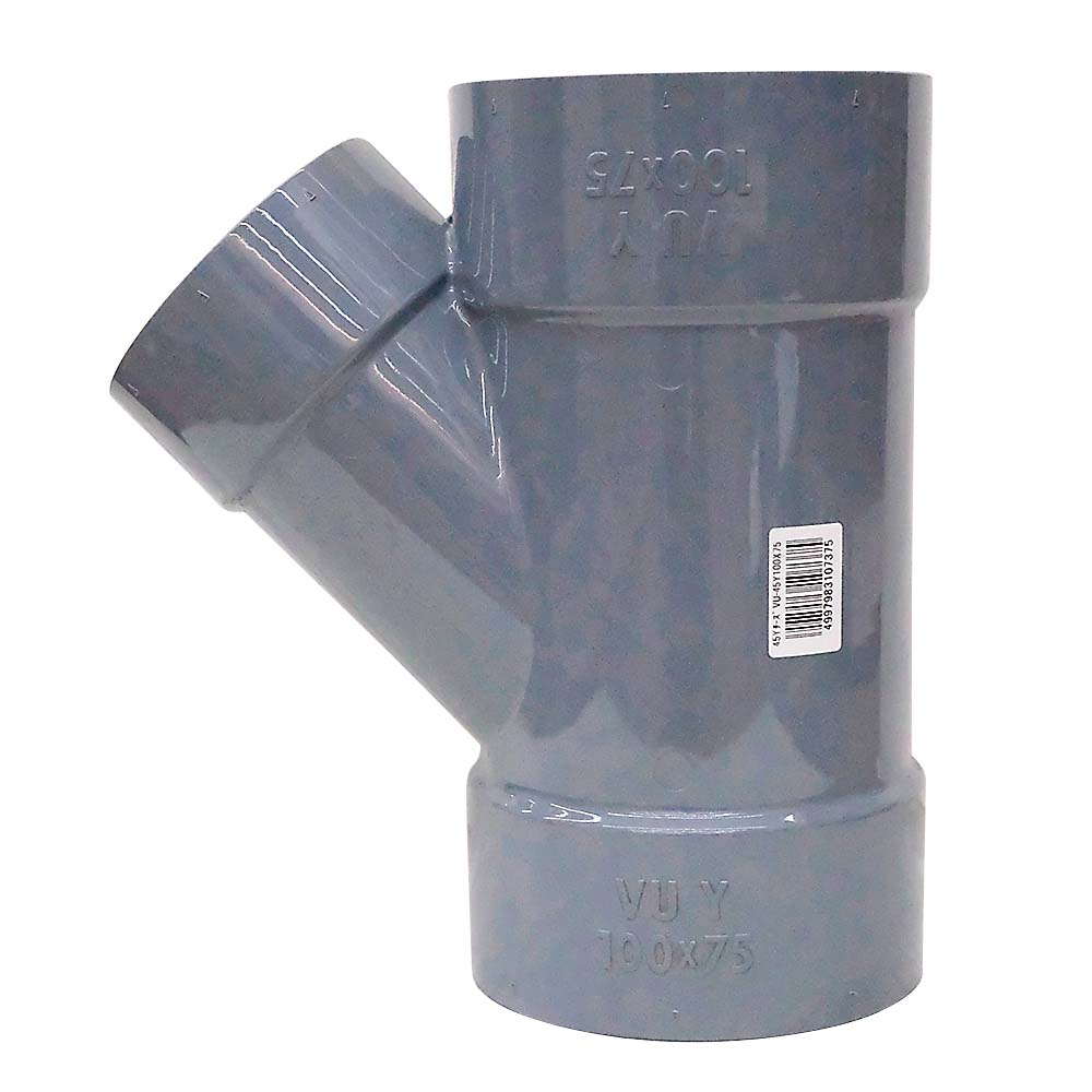 ＶＵ継手　４５°Ｙチーズ　ＶＵ－４５Ｙ　１００ｘ７５