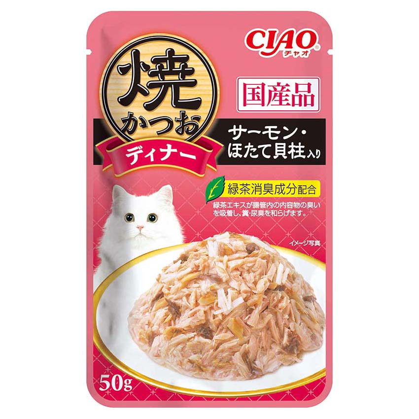 CIAO焼かつおディナー　サーモン・ほたて貝柱入り　50g