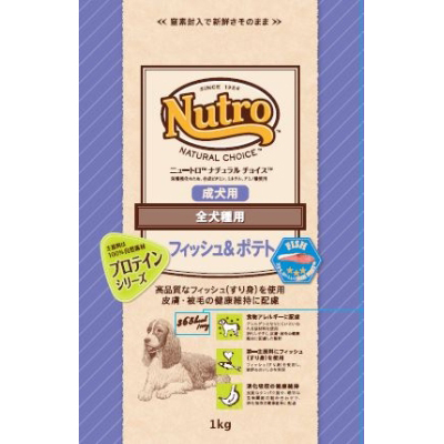 ニュートロ　ナチュラル　チョイス　フィッシュ＆ポテト　全犬種用　成犬用　１ｋｇ　１ｋｇ