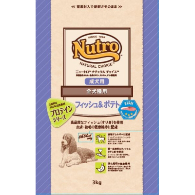 ニュートロ　ナチュラル　チョイス　フィッシュ＆ポテト　全犬種用　成犬用　３ｋｇ　３ｋｇ