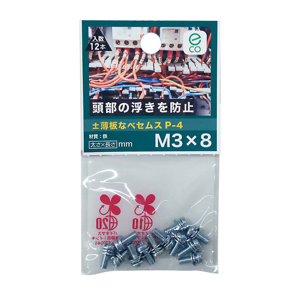 薄板なべセムスP-4 3MC 3X8　ウスイタナベセムスP-4