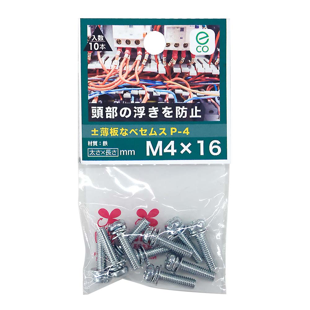薄板なべセムスP-4 3MC 4X16　ウスイタナベセムスP-4