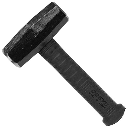 パイプ柄石頭槌ショート1.3kg