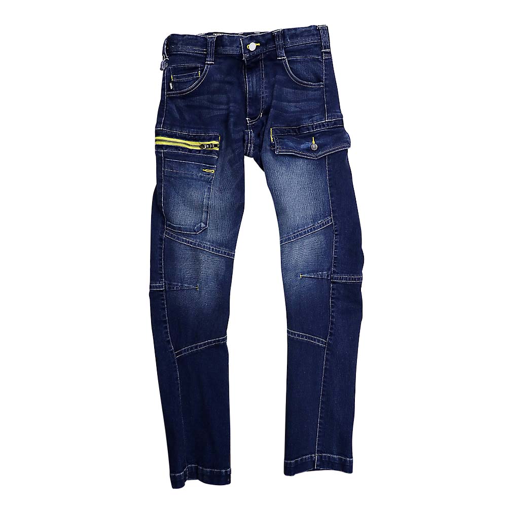 Jawinストレッチサテンカーゴパンツ ネイビー 76cm