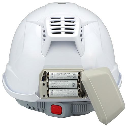 トーヨー 送風機内蔵ヘルメット 395F-S　Windy Helmet白
