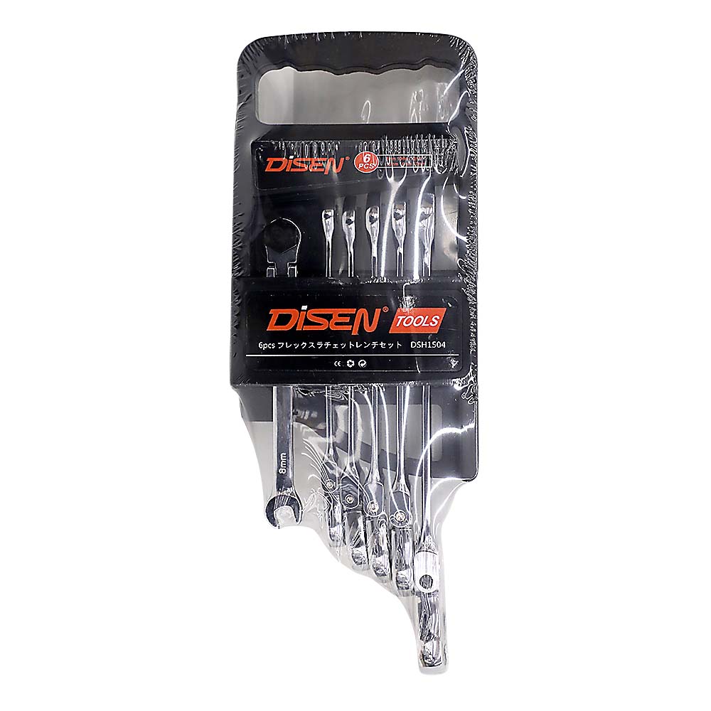 6PC フレックスラチェットレンチセット DSH1504