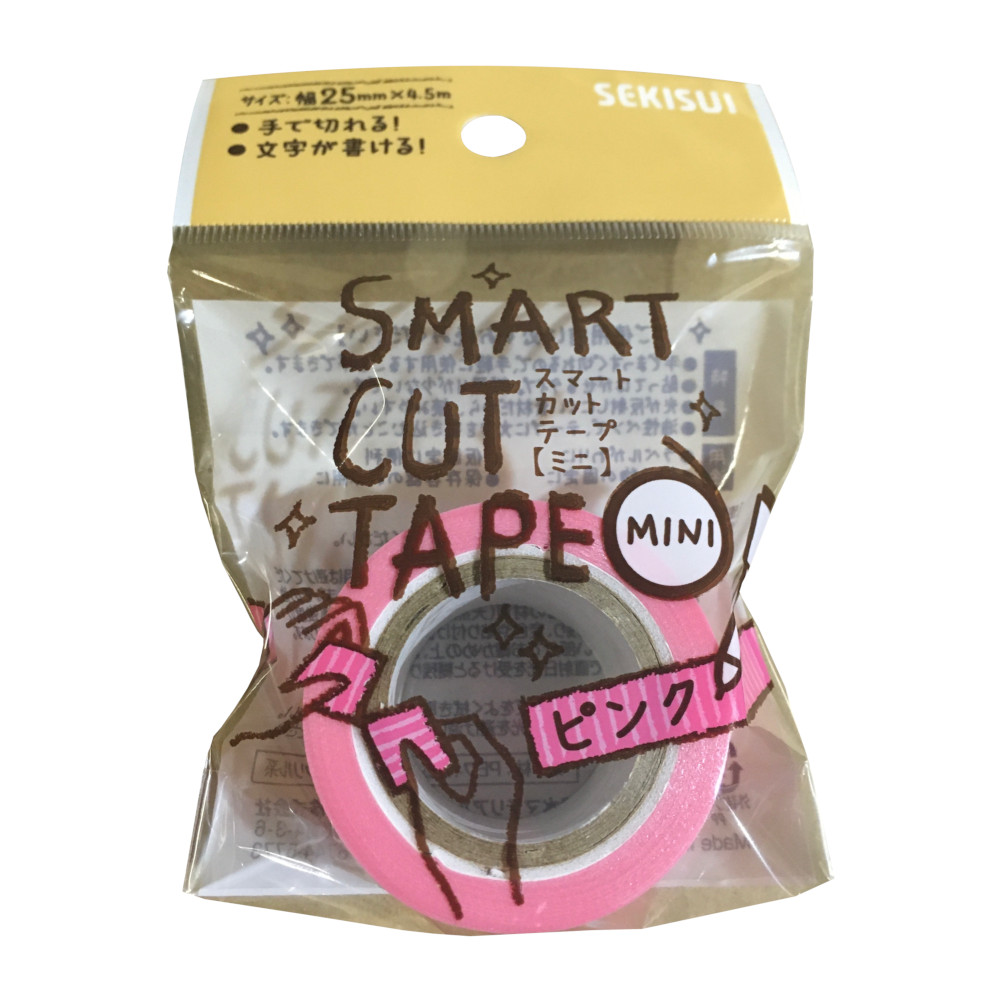 スマートカットテープ ミニ 25x4.5 ピンク　J5TYPEU