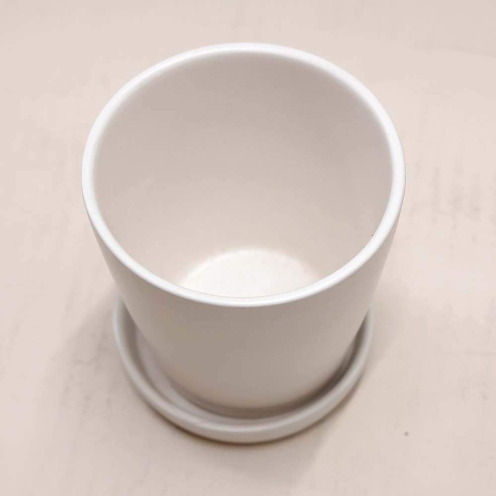 オスト　ラウンド　マットホワイト　１１ｃｍ