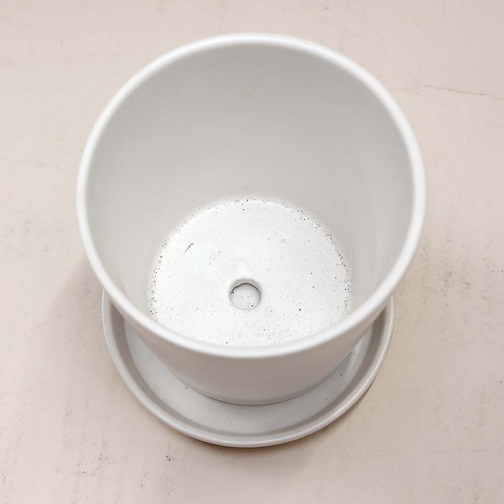 オスト ラウンド マットホワイト 13cm