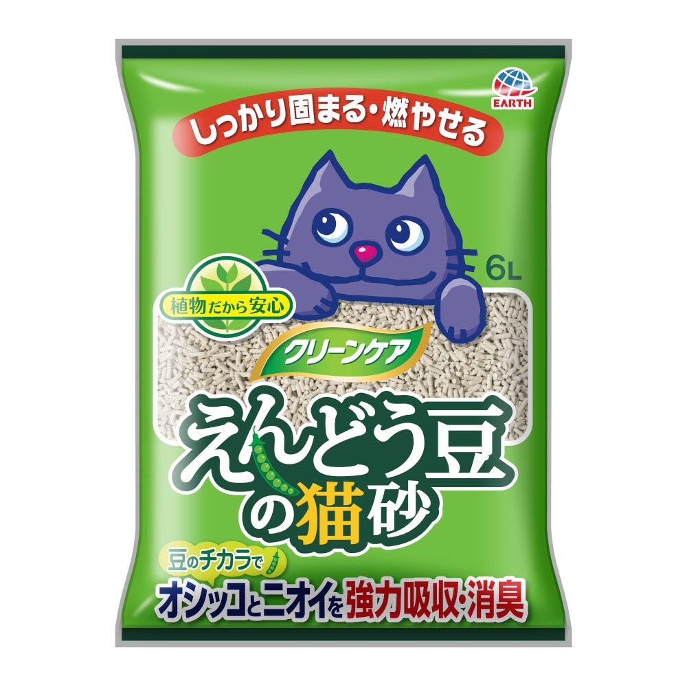 クリーンケア エンドウ豆の猫砂　6L