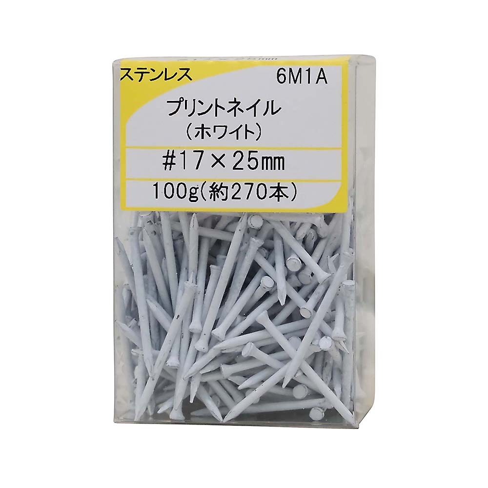 ステンレスプリントネイル　ホワイト