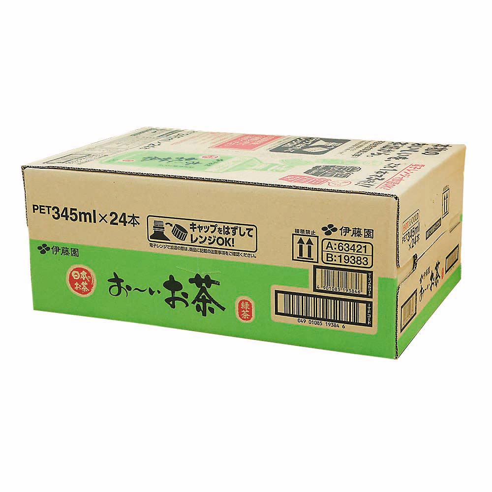 【ケース】レンチンボトル　おーいお茶緑茶　３４５ml　２４本