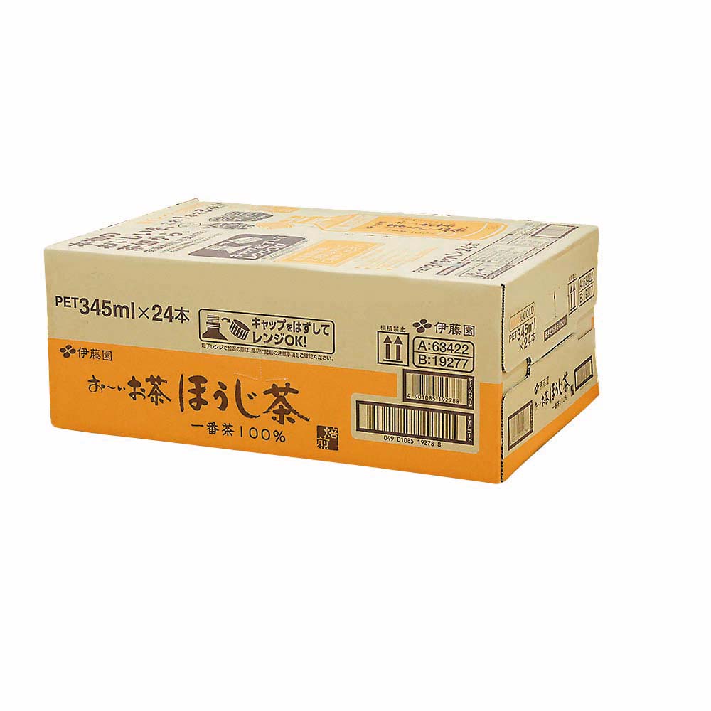【ケース】レンチンボトル　おーいお茶ほうじ茶　３４５ml　２４本