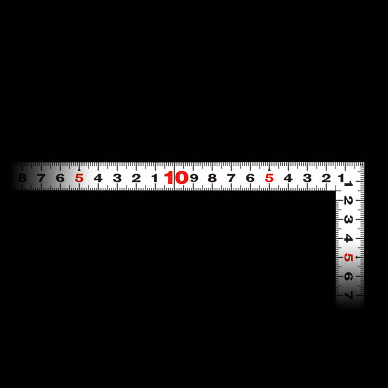 曲尺 平ぴた ホワイト 50cm/1尺6寸
