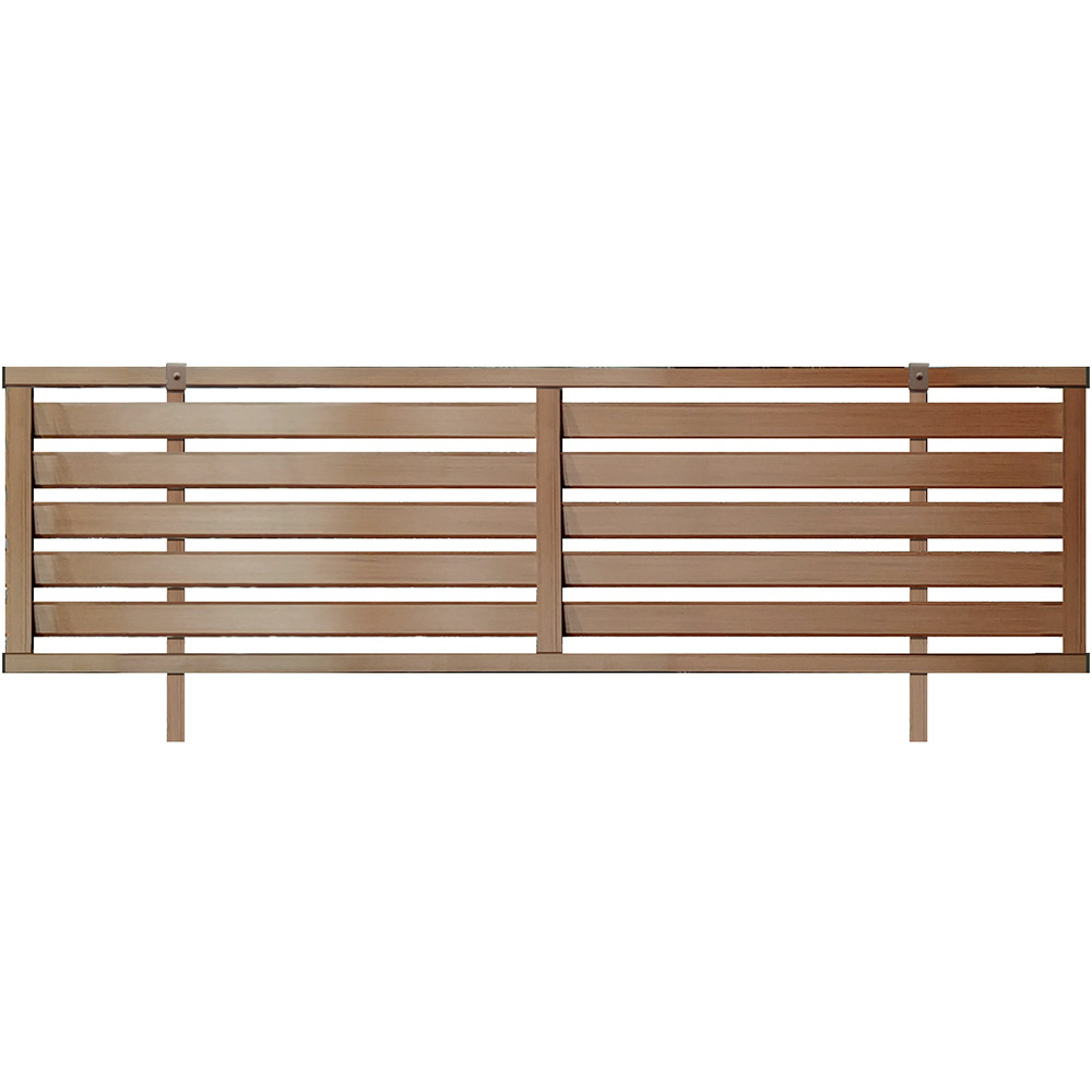 木目アルミフェンス ブラウン H550柱付 00x550x30mm ジョイフル本田 店舗受取サービス 木目アルミフェンス ブラウン H550柱付 00x550x30mm ジョイフル本田 店舗受取サービス