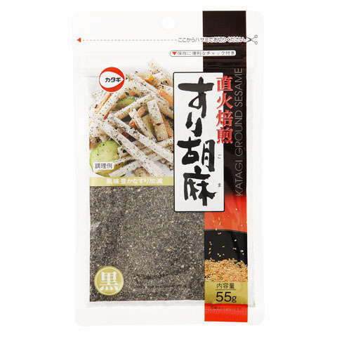 カタギ食品　直火焙煎すり胡麻　黒　５５ｇ