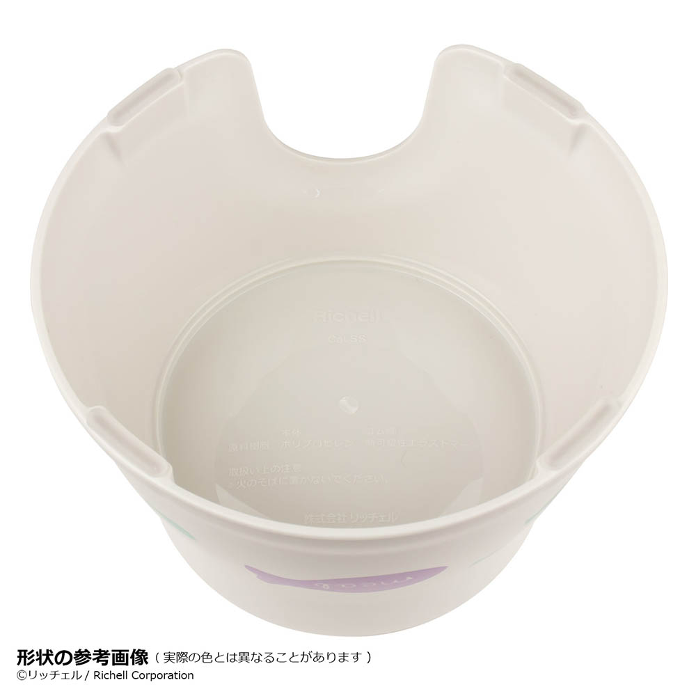 こぼれにくい脚付キャットディッシュ　SSホワイト