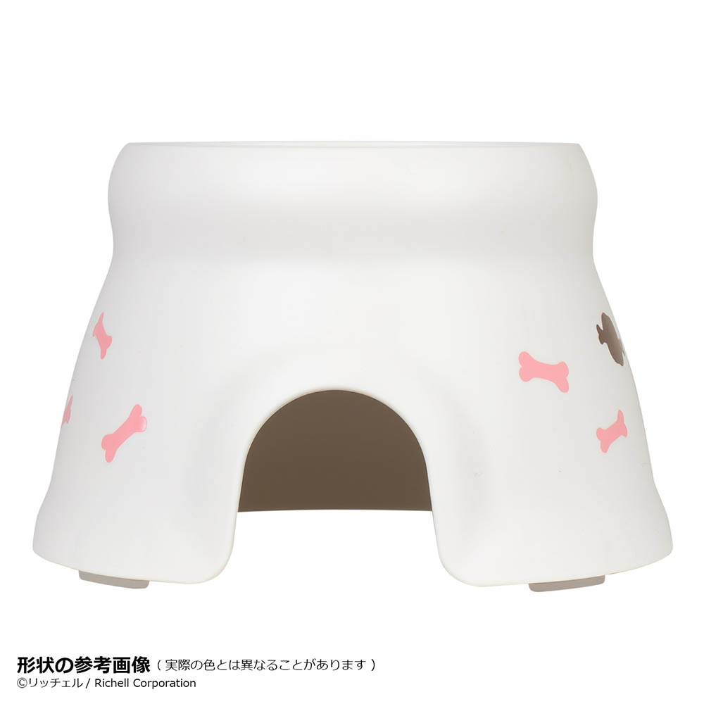 こぼれにくい脚付ドッグディッシュ　SSホワイト