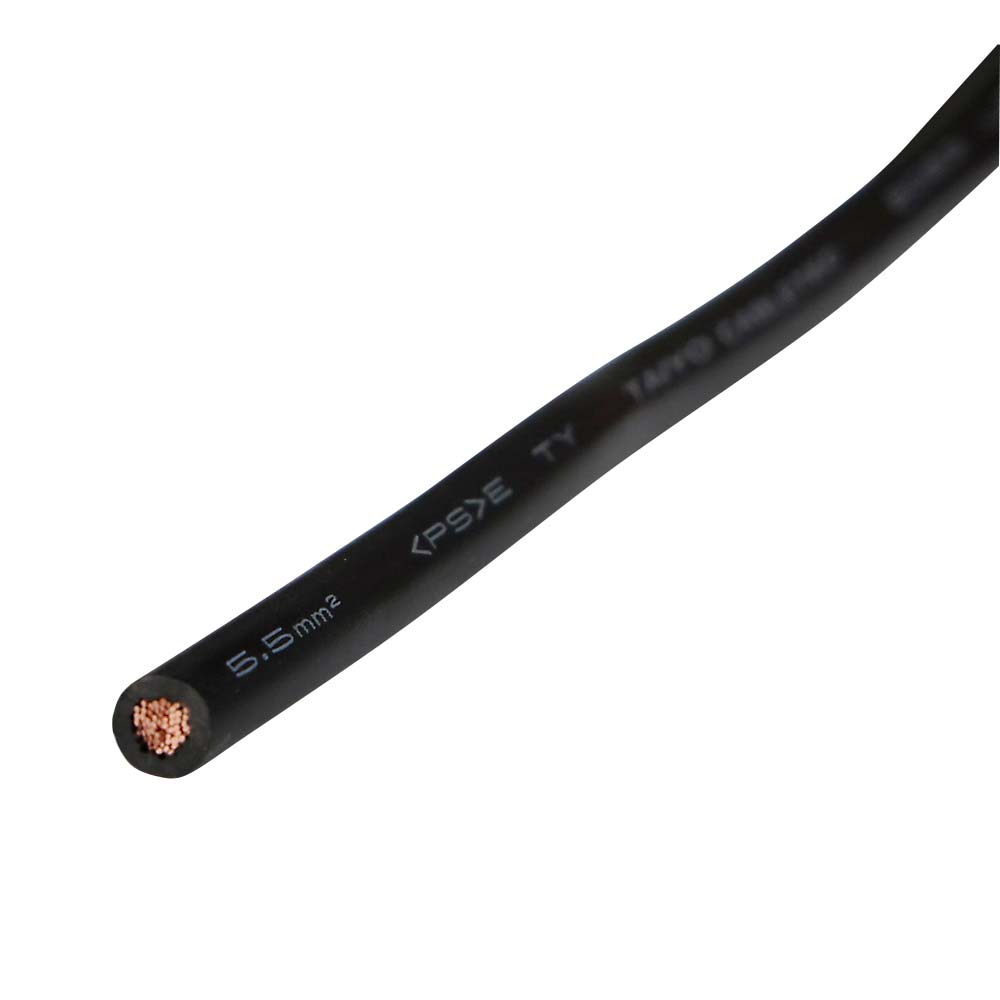 ビニール絶縁電線 黒 KIV 5．5SQ 10cm当り | ジョイフル