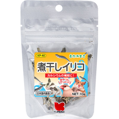 黒瀬ペットフード自然派煮干しイリコＫＰ４０　１０ｇ