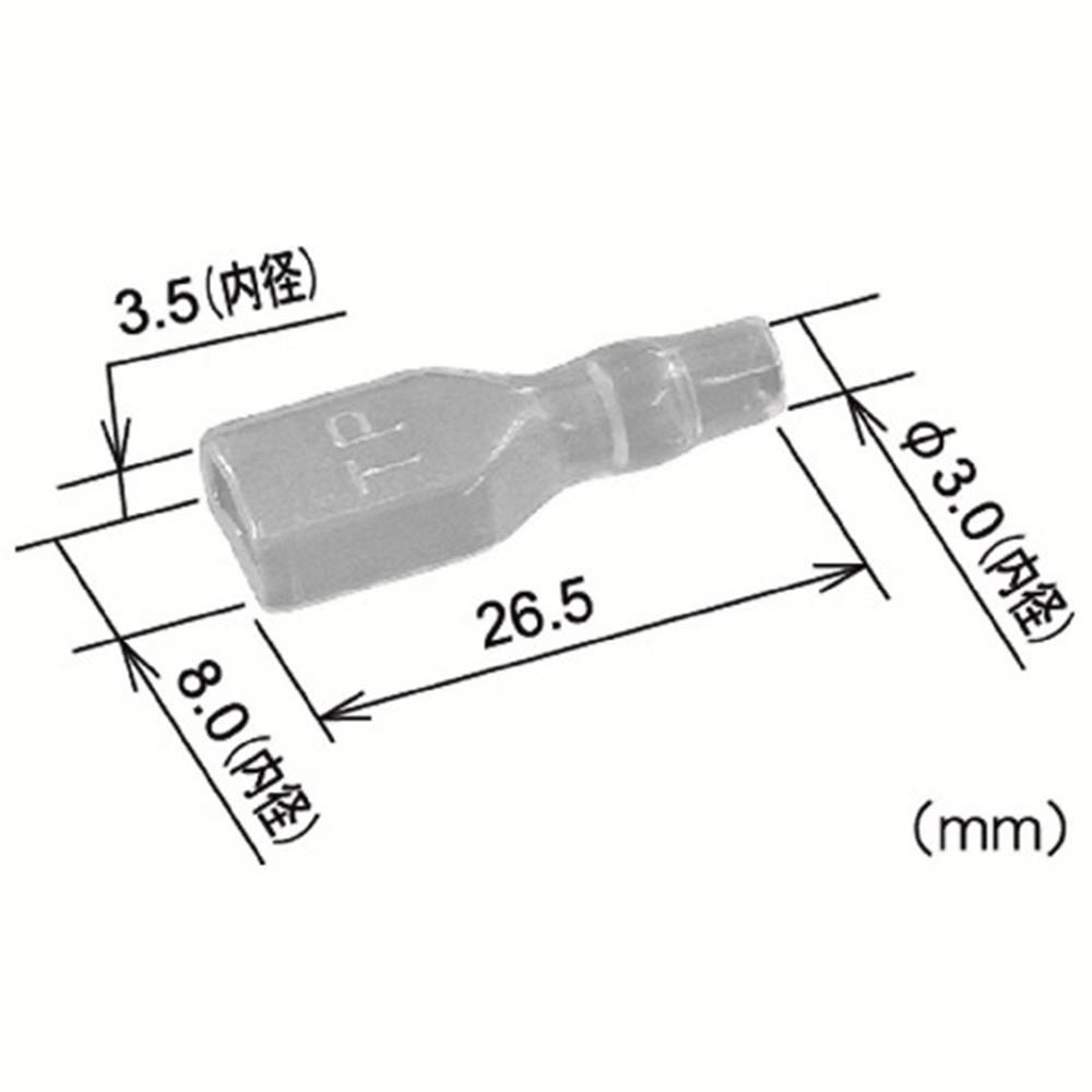 絶縁スリーブ メス 250平型用　PT117