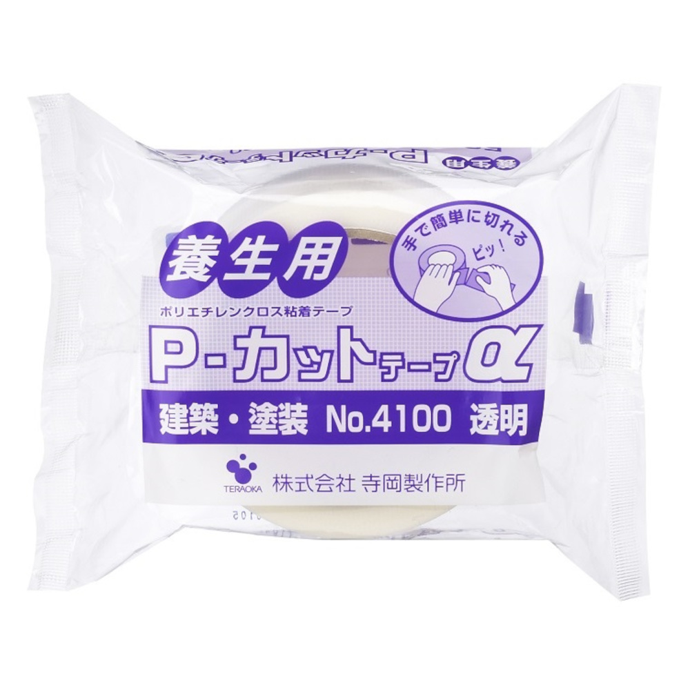 Pカットテープα No.4100 透明　50mmx25m