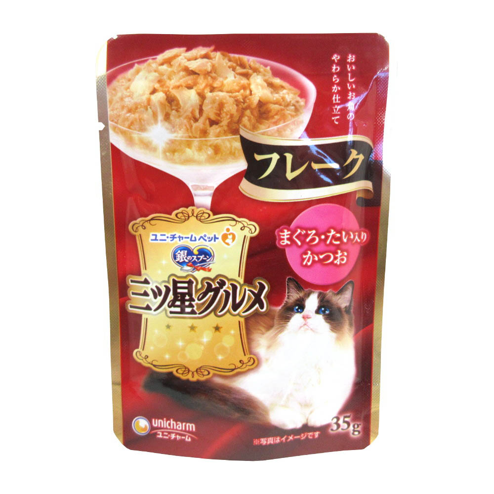 三ツ星パウチ まぐろ たい　35G