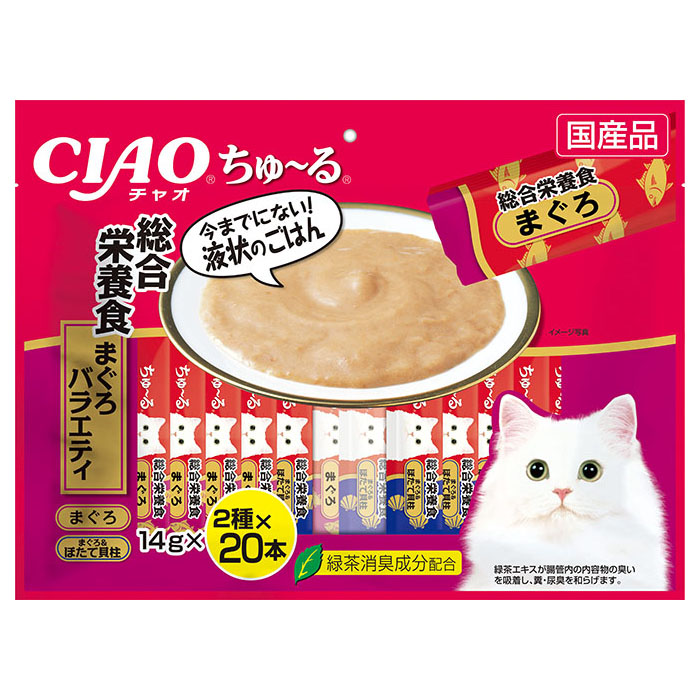 猫のおやつ チャオ ちゅ～る グルメ かつおバラエティ 14gx60本 通販