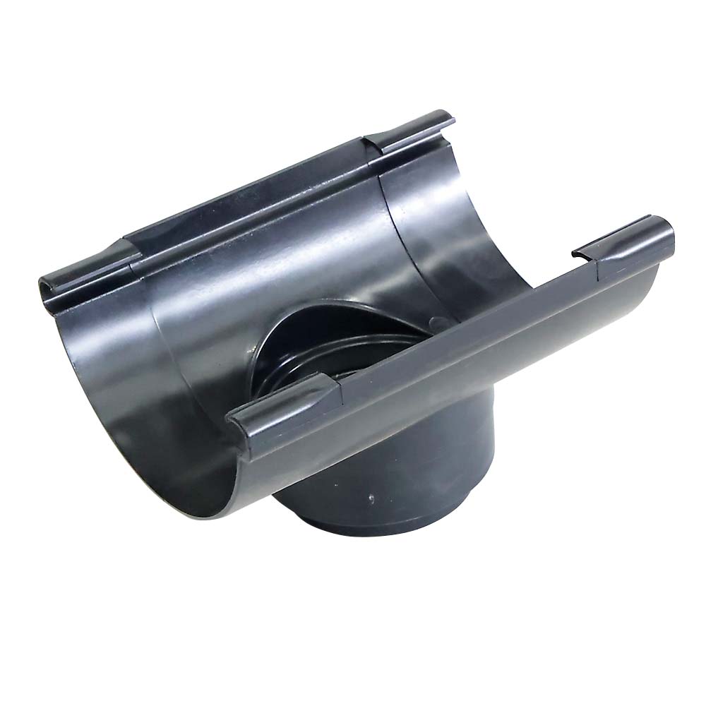 半丸どいＦ型集水器　１０５　黒