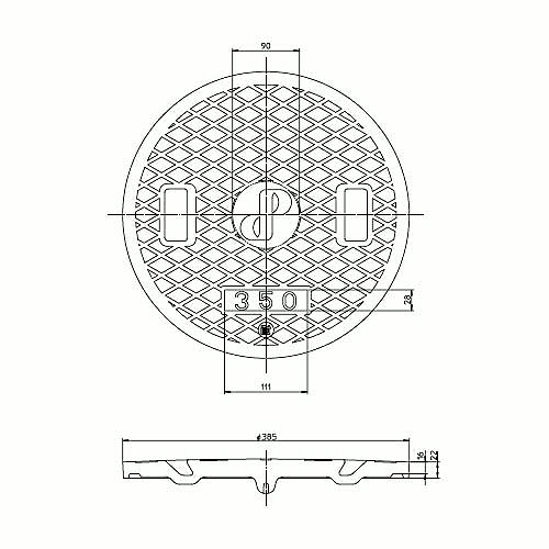 排水ます用耐圧レジコン蓋 350 | ジョイフル本田 取り寄せ＆店舗受取