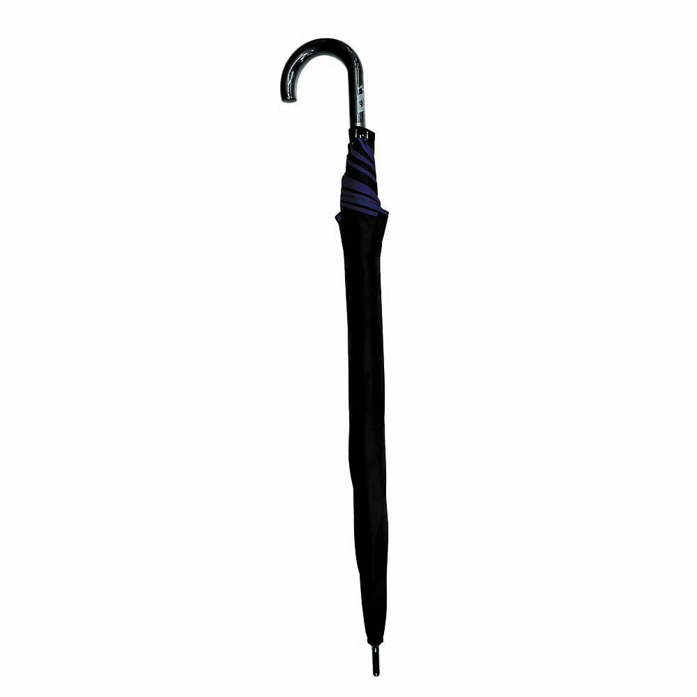 耐風パイピングジャンプ傘 ブラック　70cm