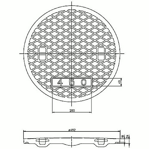 排水ます用耐圧レジコン蓋　450