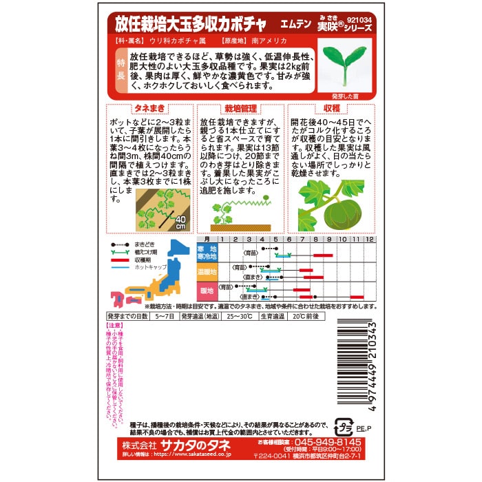 カボチャ＿エムテン　春まき