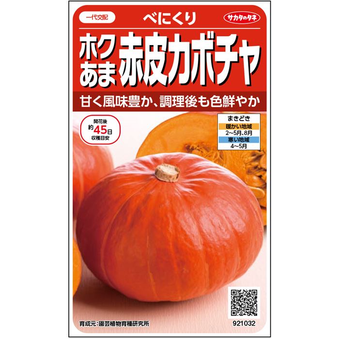 カボチャ＿ホクあま赤皮カボチャ＿べにくり　春まき