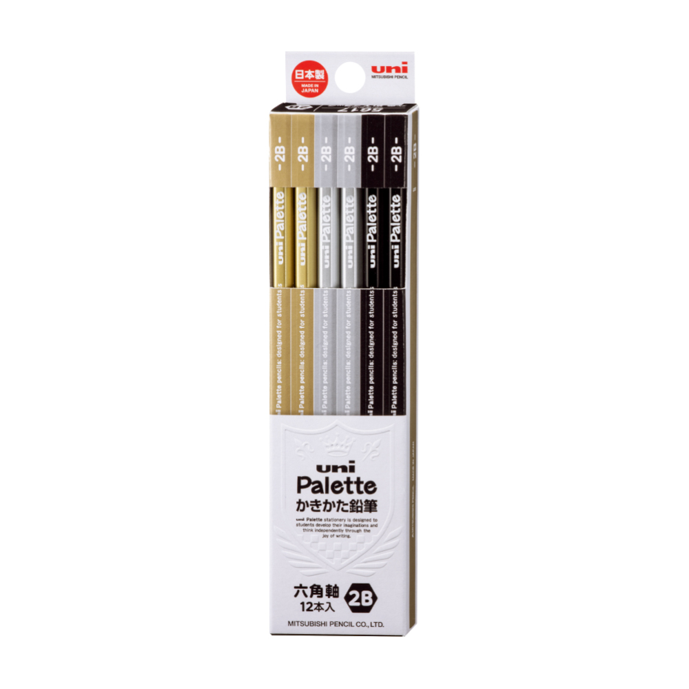 三菱 ダース鉛筆 2B パレット ブラック　K56172B