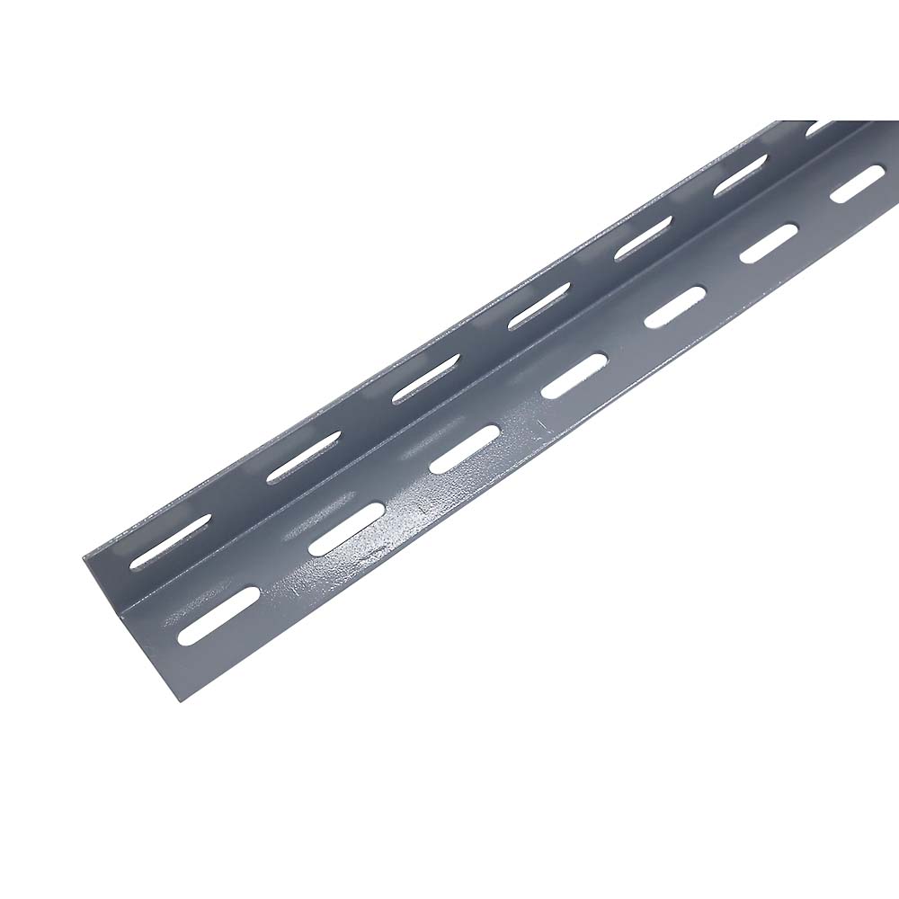 カラーアングル　４０型　グレー　６００ミリ　（縦穴）　４０ｘ４０ｘ６００ｍｍ　グレー