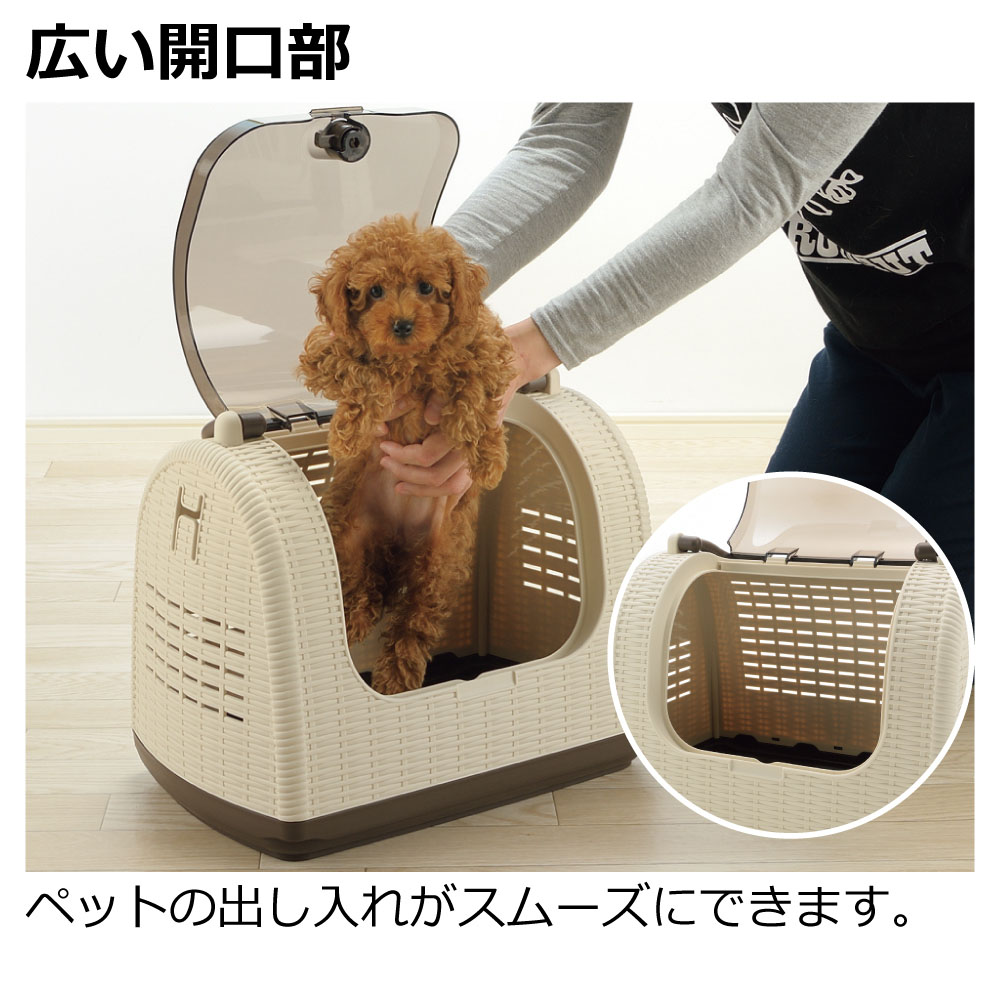 リッチェル ラタンキャリー　アイボリー